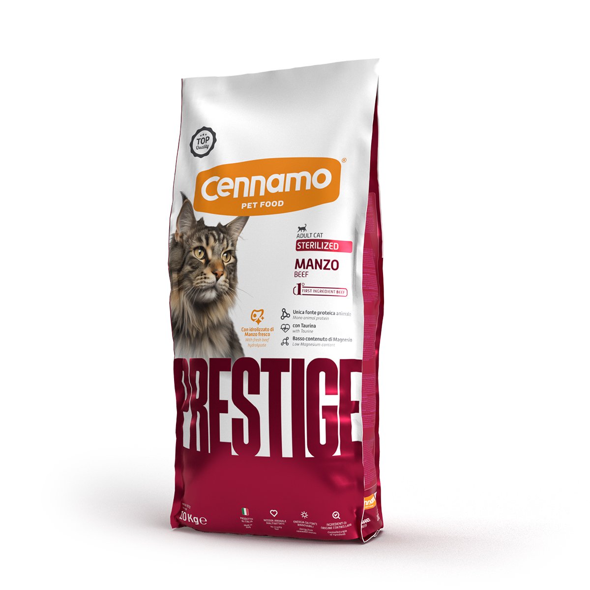 CN 10kg Prestige cat adult sterilized manzo