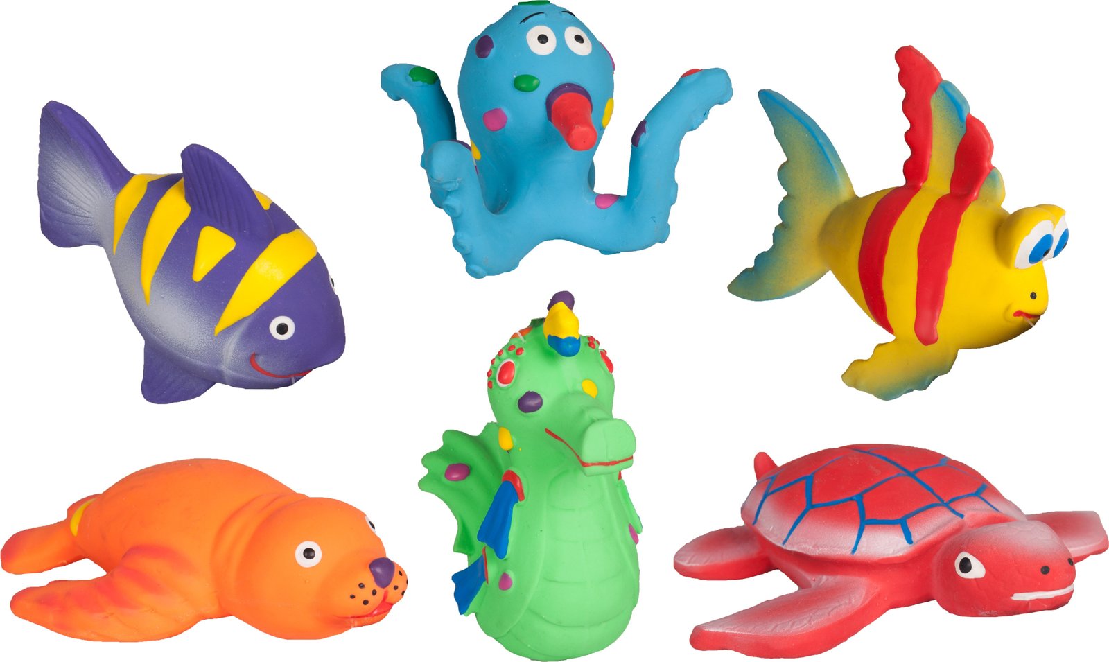 FL 501977  LATEX FUN SEA ANIMALS 11CM ASS DISP