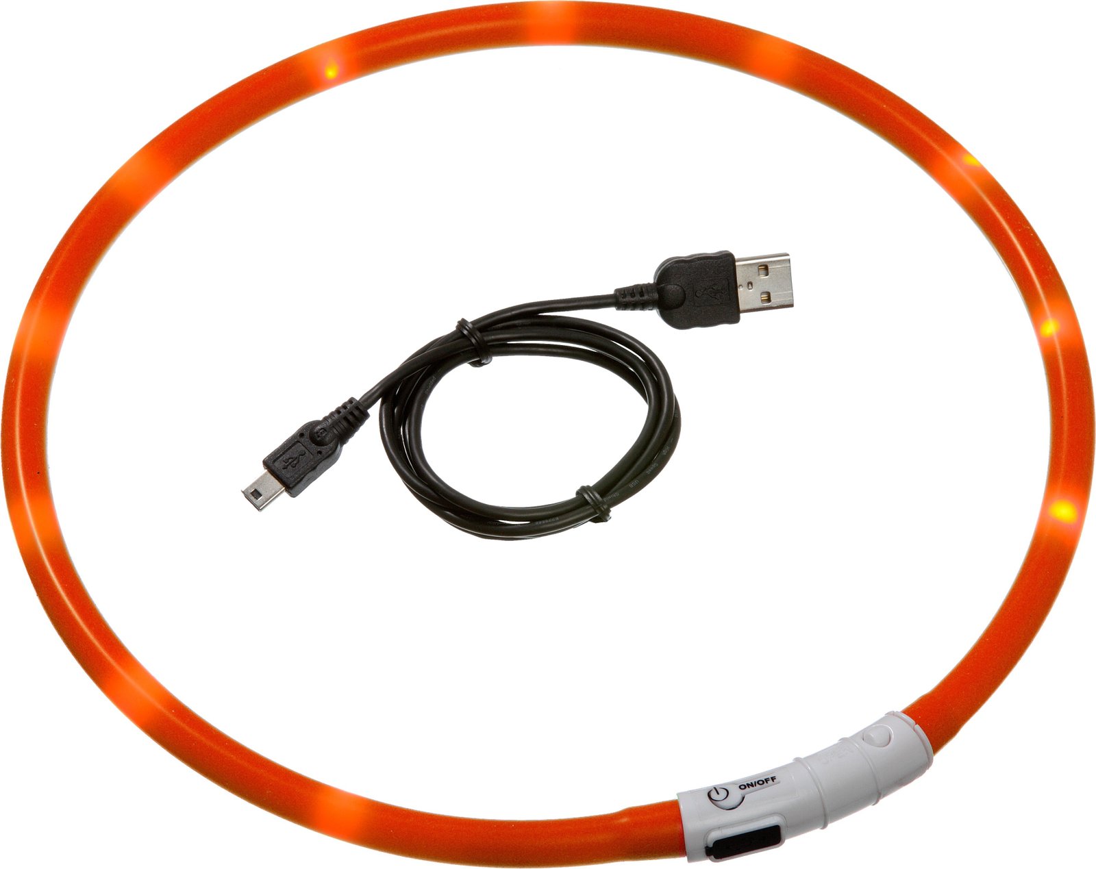FL 64904 VISIO LIGHT LED COLLAR ORANGE 70CM