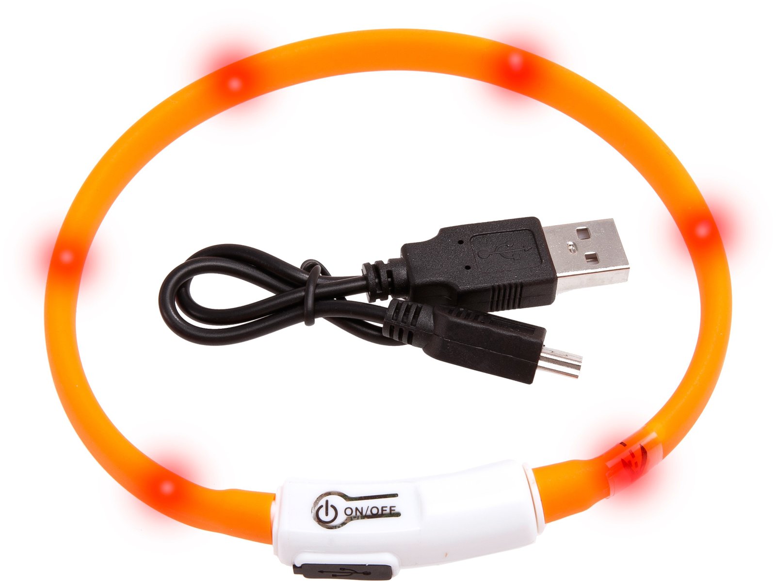 FL 64965 VISIO LIGHT LED CAT COLLAR ORANGE