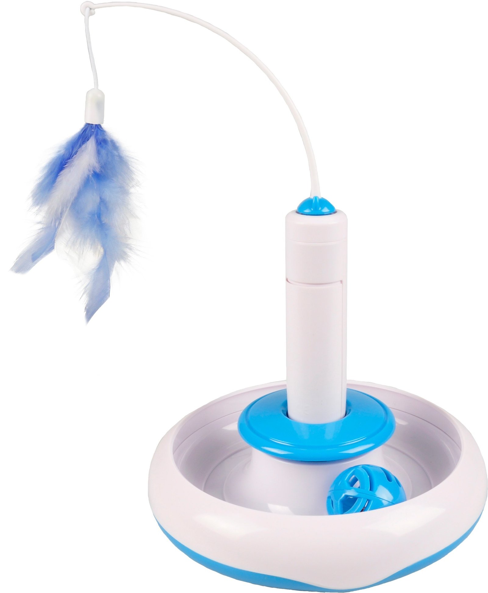 FL 560620 CT PLATE WITH FEATHER+BALL 18X18CM