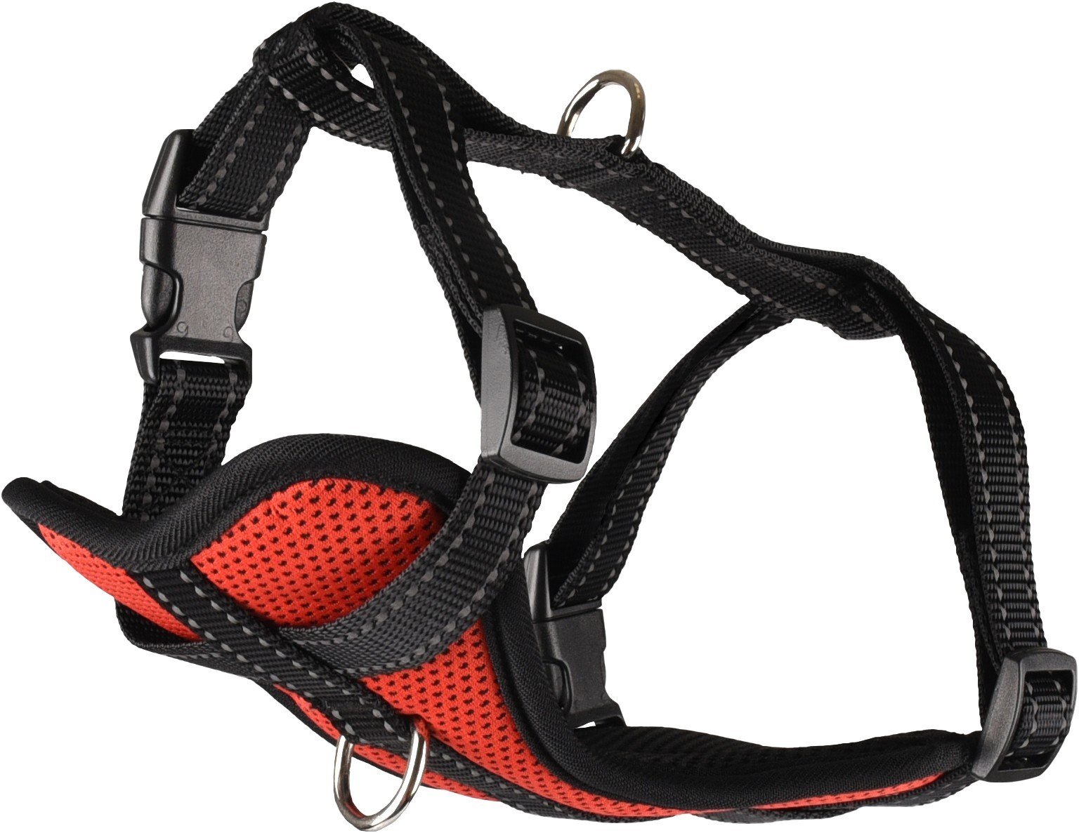 FL 519141 HARNESS MILOU RED M 40-55CM*20MM