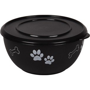 FL 520530 FEEDING BOWL WITH LID KENA BLACK L 17,2CM1250ML