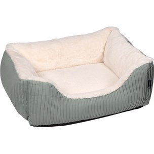 FL 520612 BASKET FALDI RECTANGULAR + ZIPPER GREEN 50x40x18CM