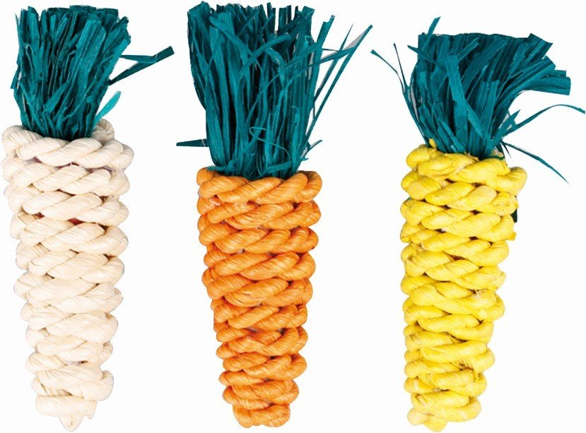 FL 201505 RODENT TOY 3 SMALL CARROTS