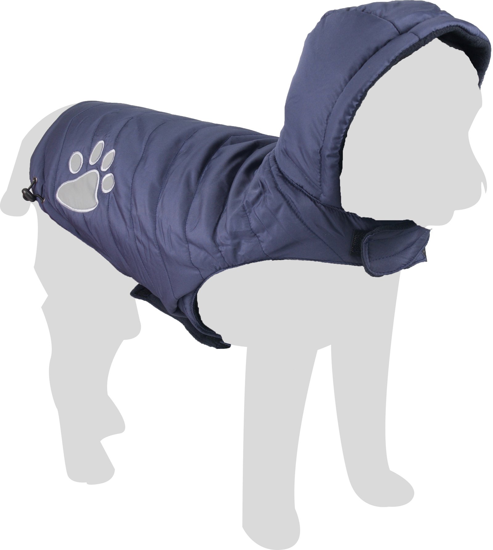 FL 514618 DOG COAT PAW BLUE 40CM