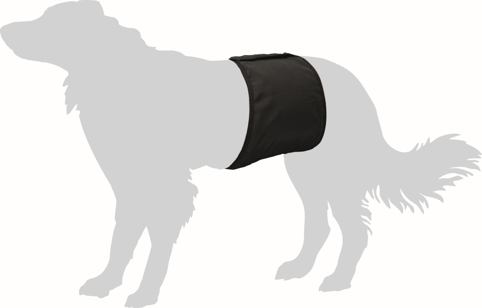 FL 1031705 GENTLEMAN WRAP BLACK 74x24CM