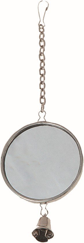 FL 1033255   TOYS FOR PARAKEETS MIRROR ROUND METAL