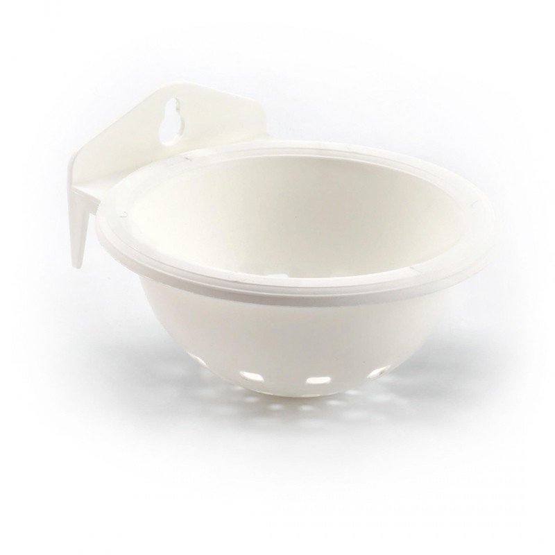 DV 401/016 PLASTIC NEST BASKET WITH HOOK HOLE 11,5x5,5cm white