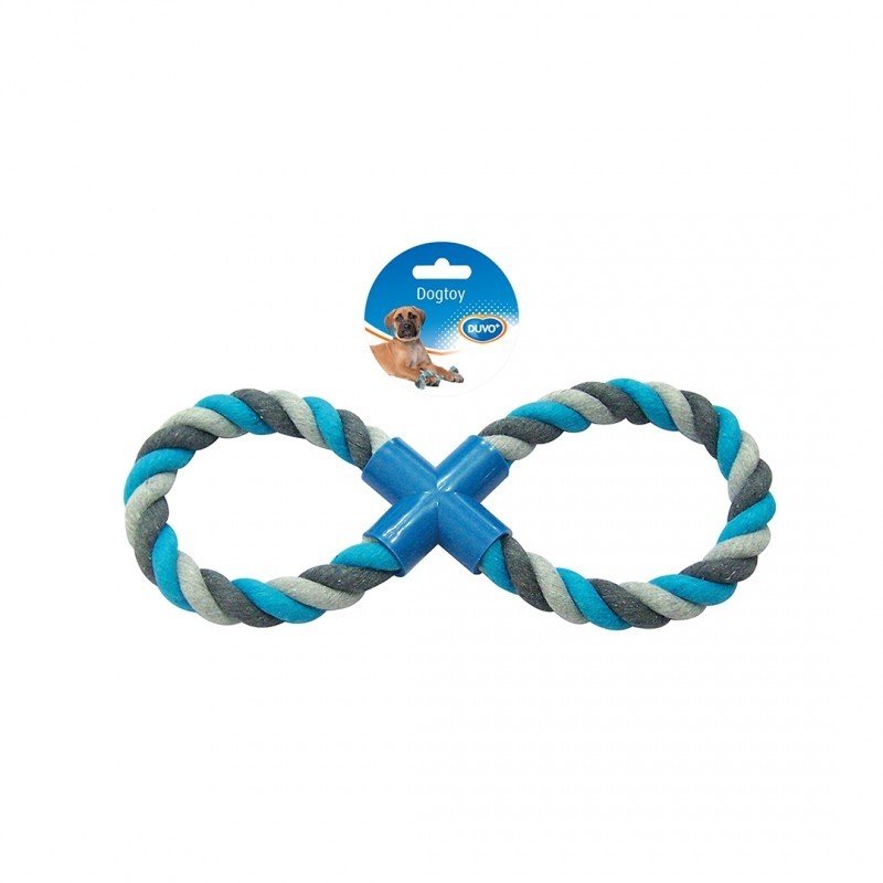 DV 4705042 TUG TOY KNOTTED COTTON 8-PULL RING