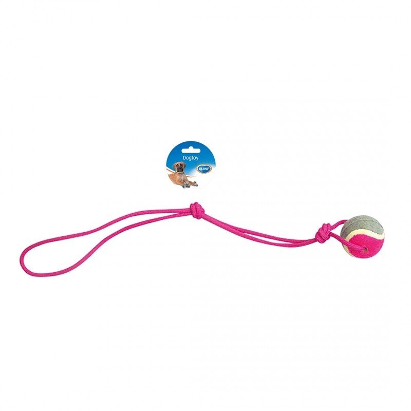 DV 4705052 TUG TOY KNOTTED COTTON PENDULUM 1 KNOTS TENNIS BALL
