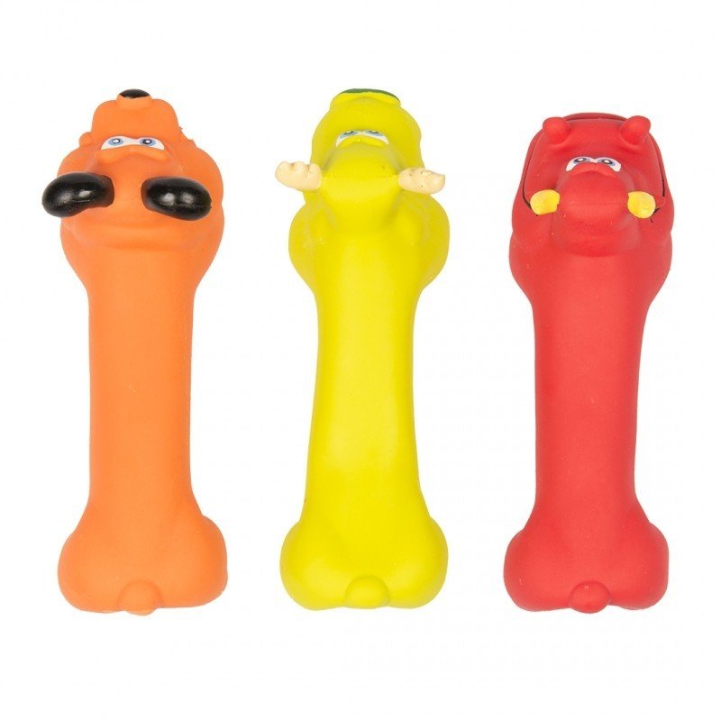 DV 171425 LATEX SQUAWKY BONE ANIMALS ASSORTI