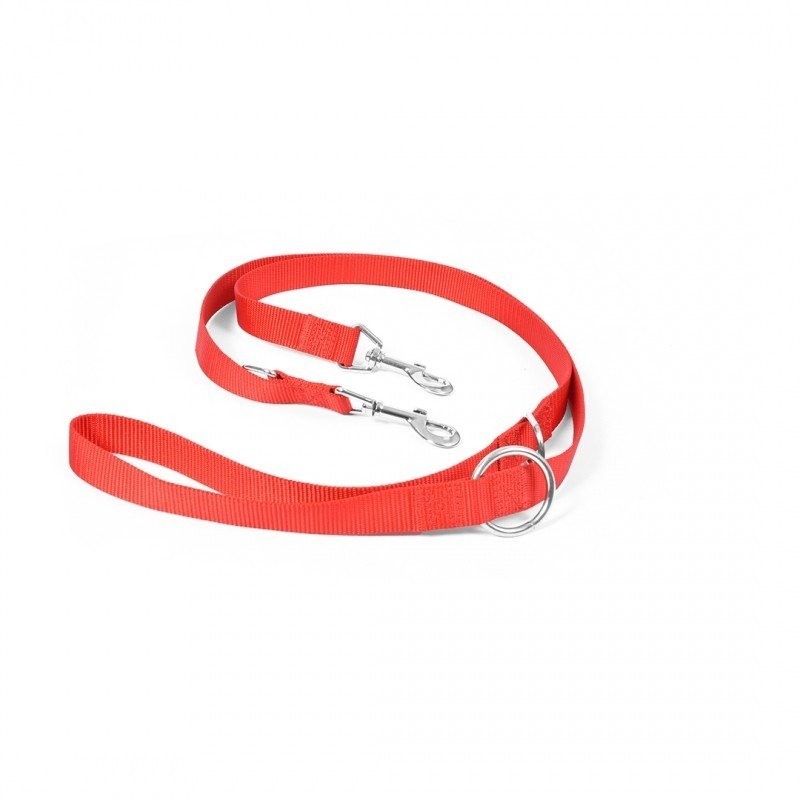 DV 0111000021 NYLON LEAD, ADJUSTABLE 200cm/25mm red