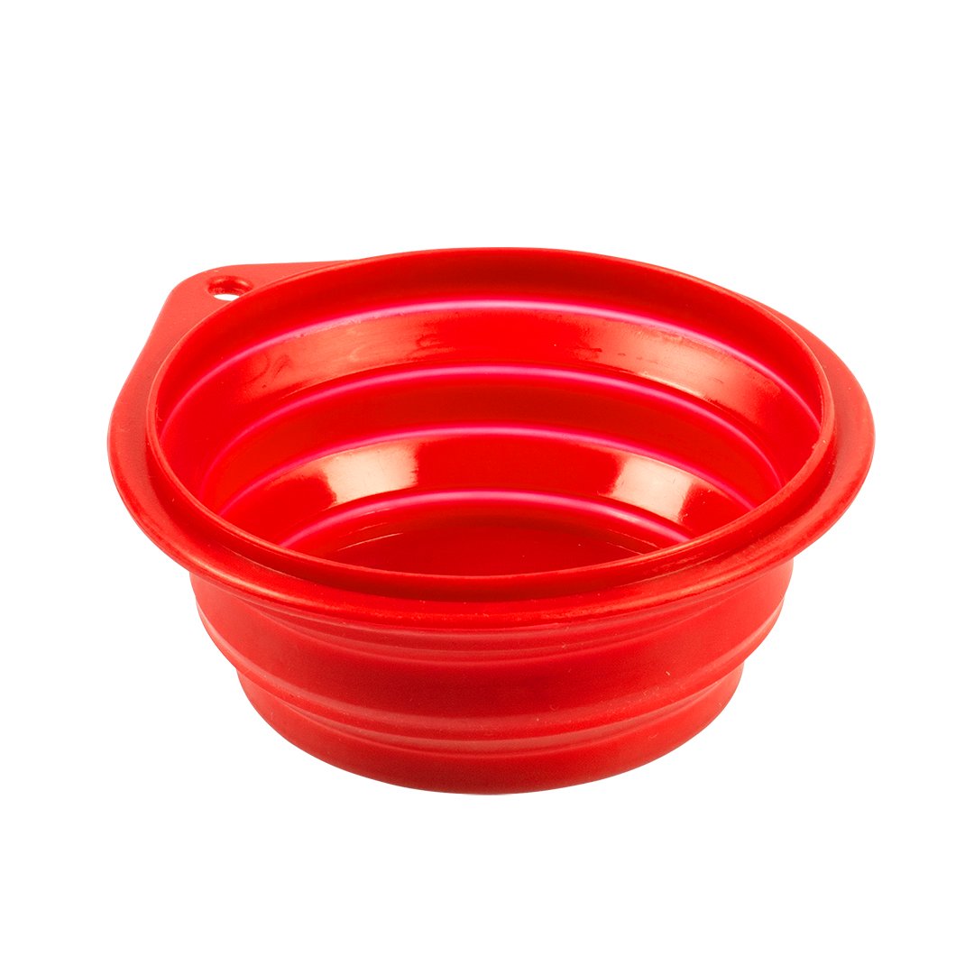 DV 1717062 Silicone Travel Bowl 250ML - 11CM red