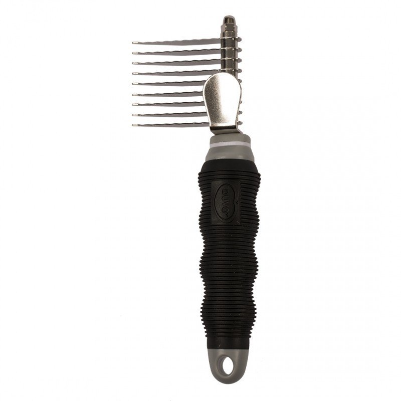 DV 10055 DEMATTING COMB 9 SHORT BLADES 9 Short Blades black/grey