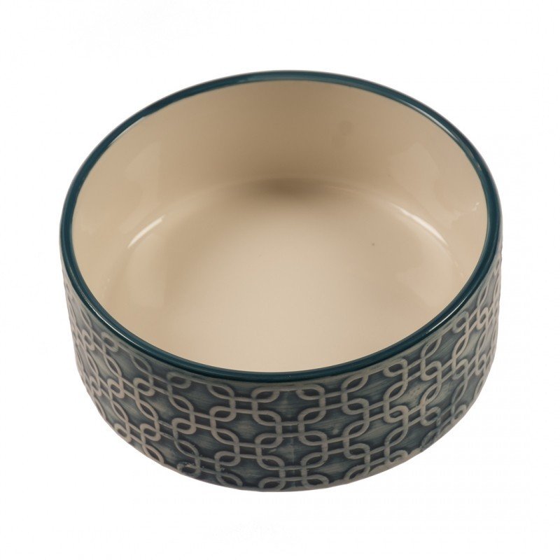 DV 10264 Feeding Bowl Stone Deco Azul O20cm - 1600ml blue