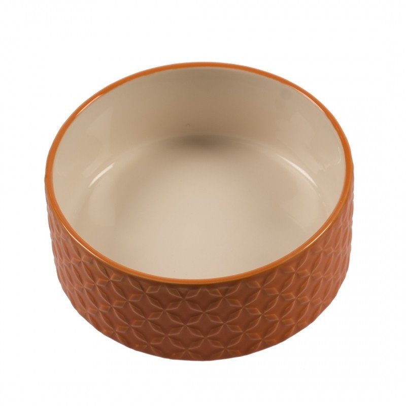 DV 10271 Feeding Bowl Stone Deco Naranja O16cm - 800ml orange