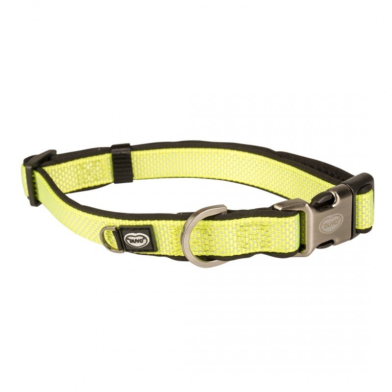 DV 10945 NORTH COLLAR NYLON 35-55cm/20mm neon yellow