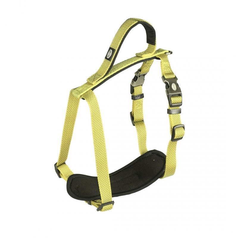 DV 10954 NORTH HARNESS NYLON 65-80cm/25mm neon yellow