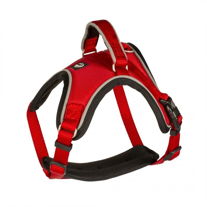 DV 11075 WEST HARNESS NYLON 30-40cm/15mm red