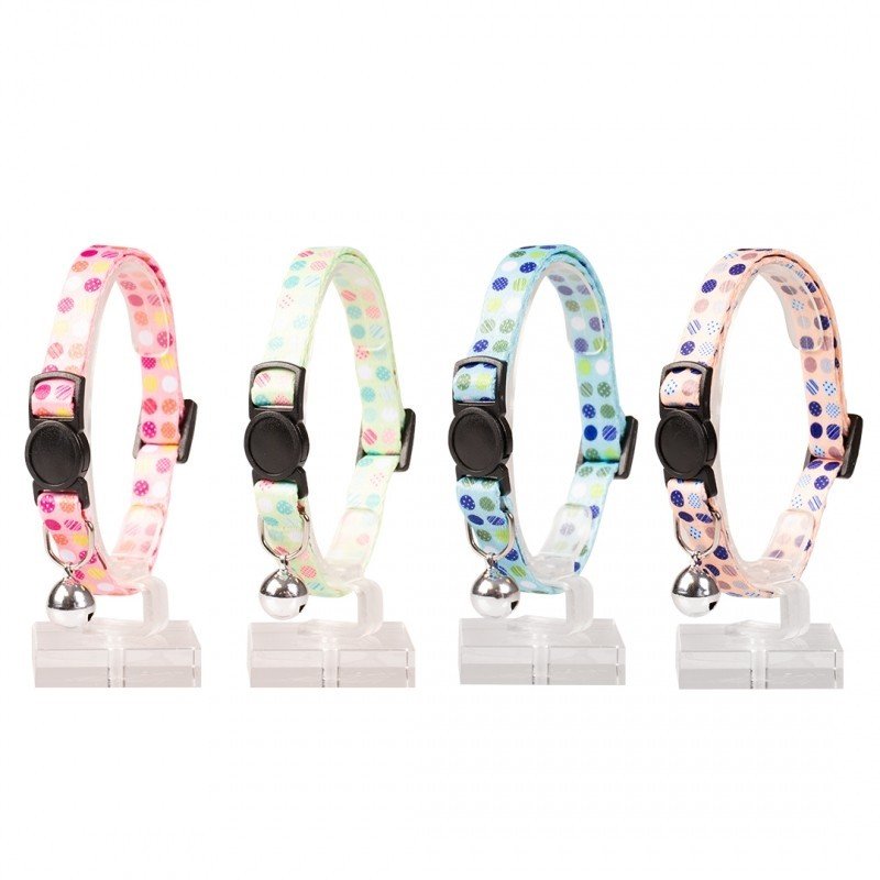 DV 11175 CAT COLLAR CANDY NYLON 20-30cm / 10mm mixed colors