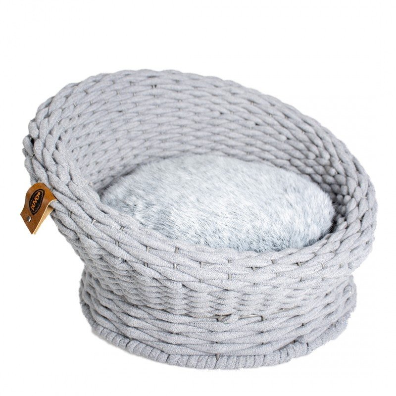 DV 11819 OYSTER SOFA IN COTTON ROPE 49x49x28cm grey