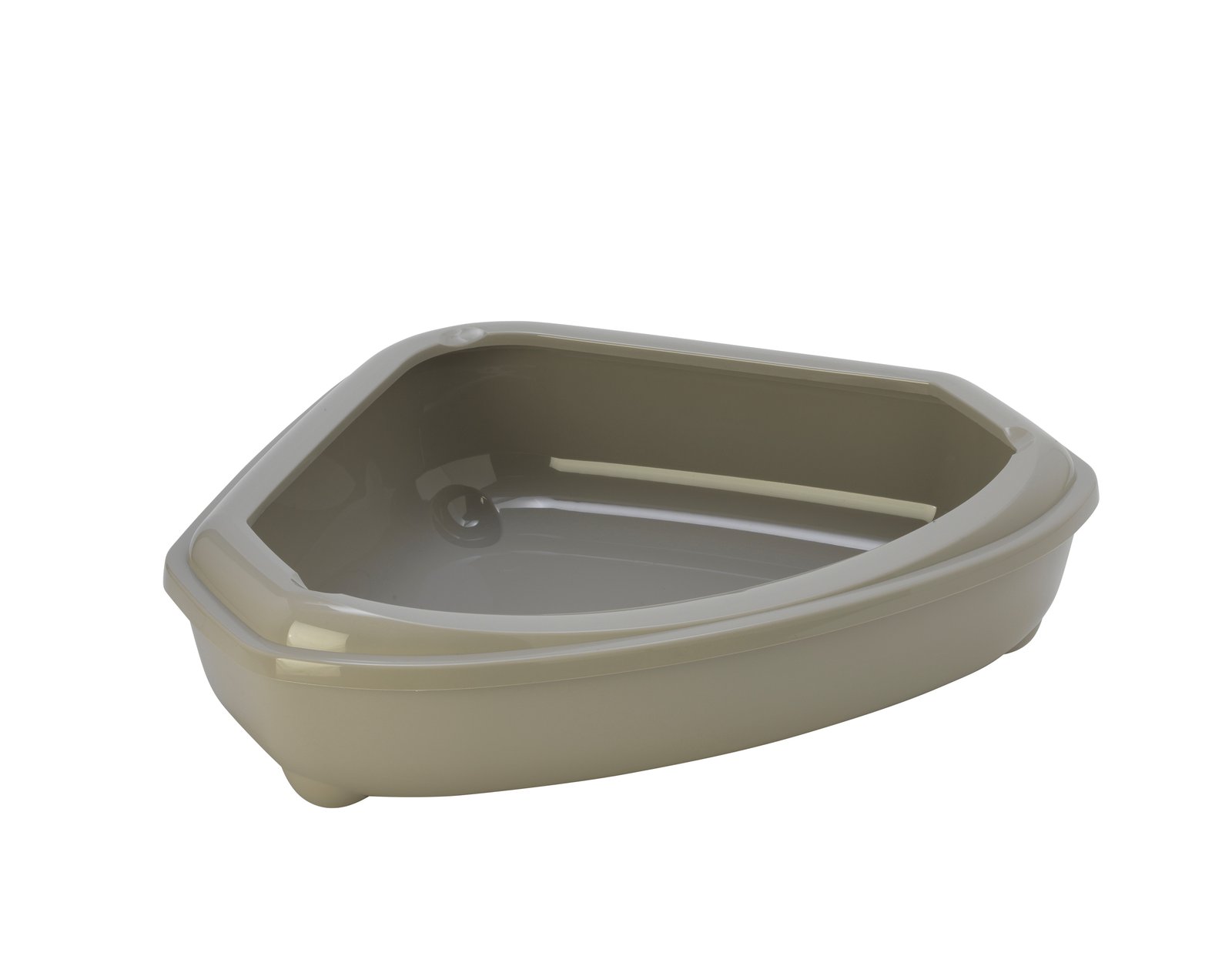 MO C146 Corner Tray + Rim -  ugaoni otvoreni toalet sa ramom-Warm Gray