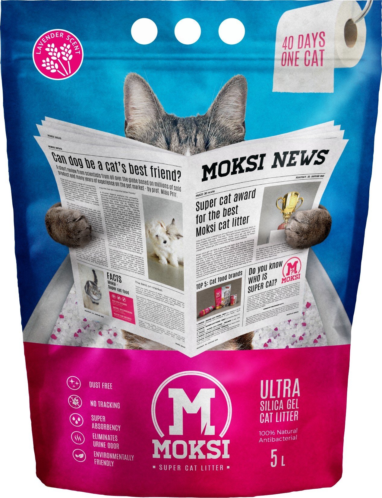 MMS 5L MOKSI posip za macke Lavanda