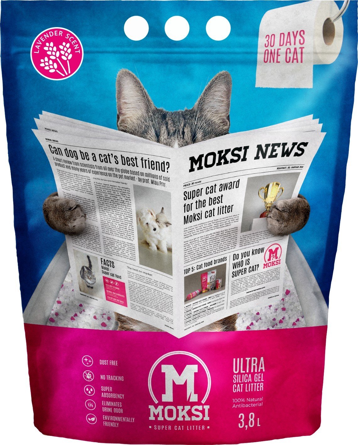 MMS 3.8L MOKSI posip za macke Lavanda