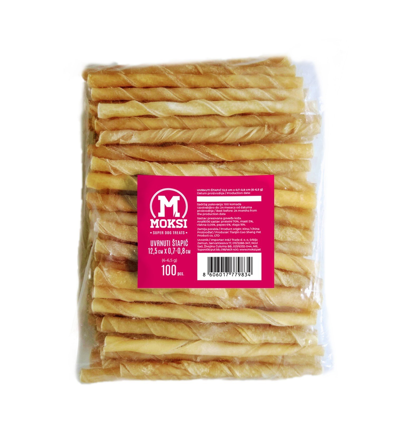 MMZ Uvrnuti stapic 12.5cmx7-8mm, 6-6.5g (100/1)