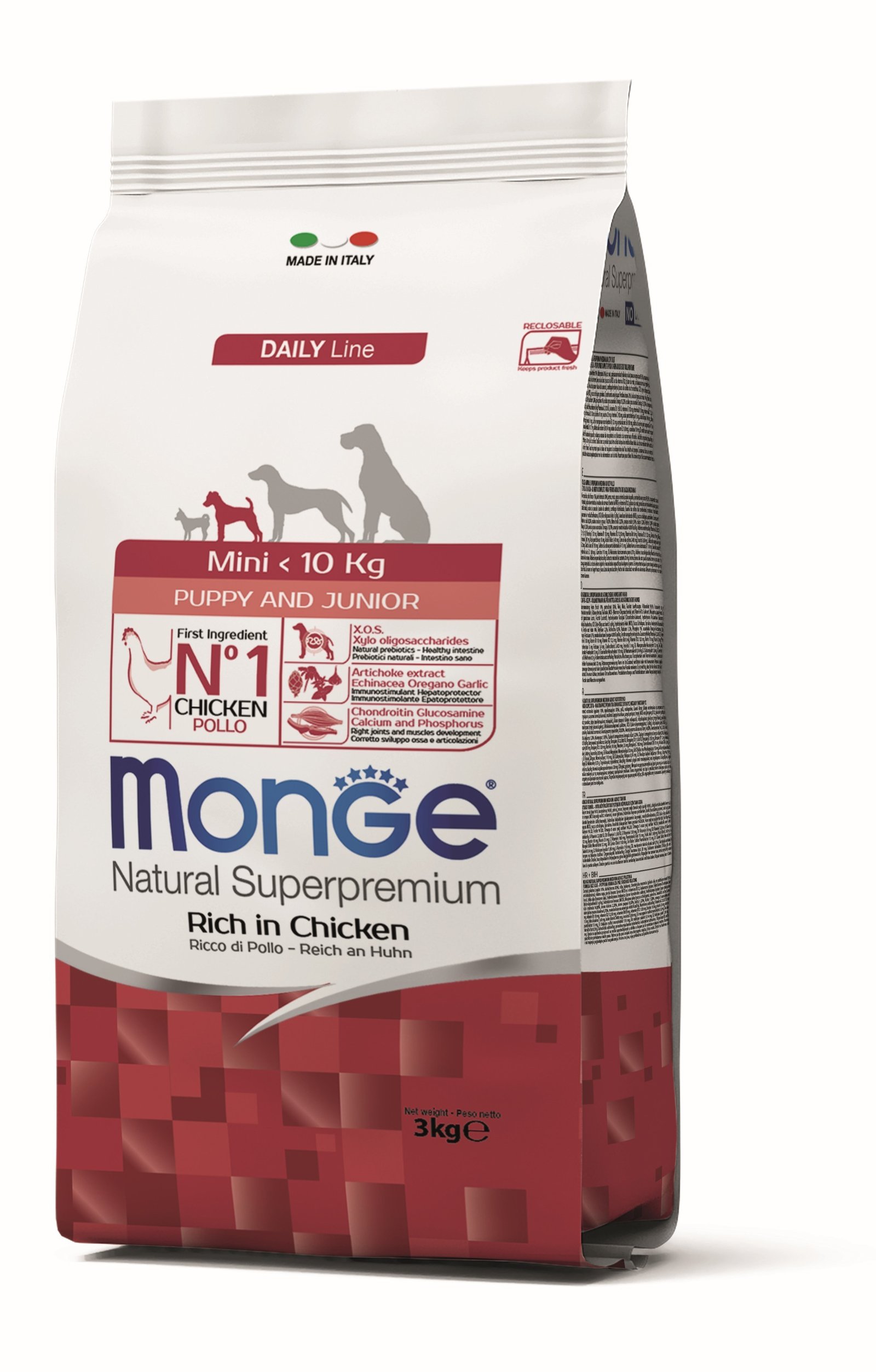 MGM 3kg Monge Dog Mini P&J piletina