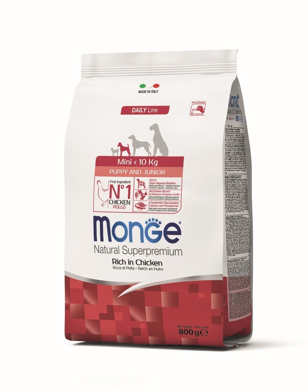 MGM 800gr Monge Dog Mini P&J Junior piletina