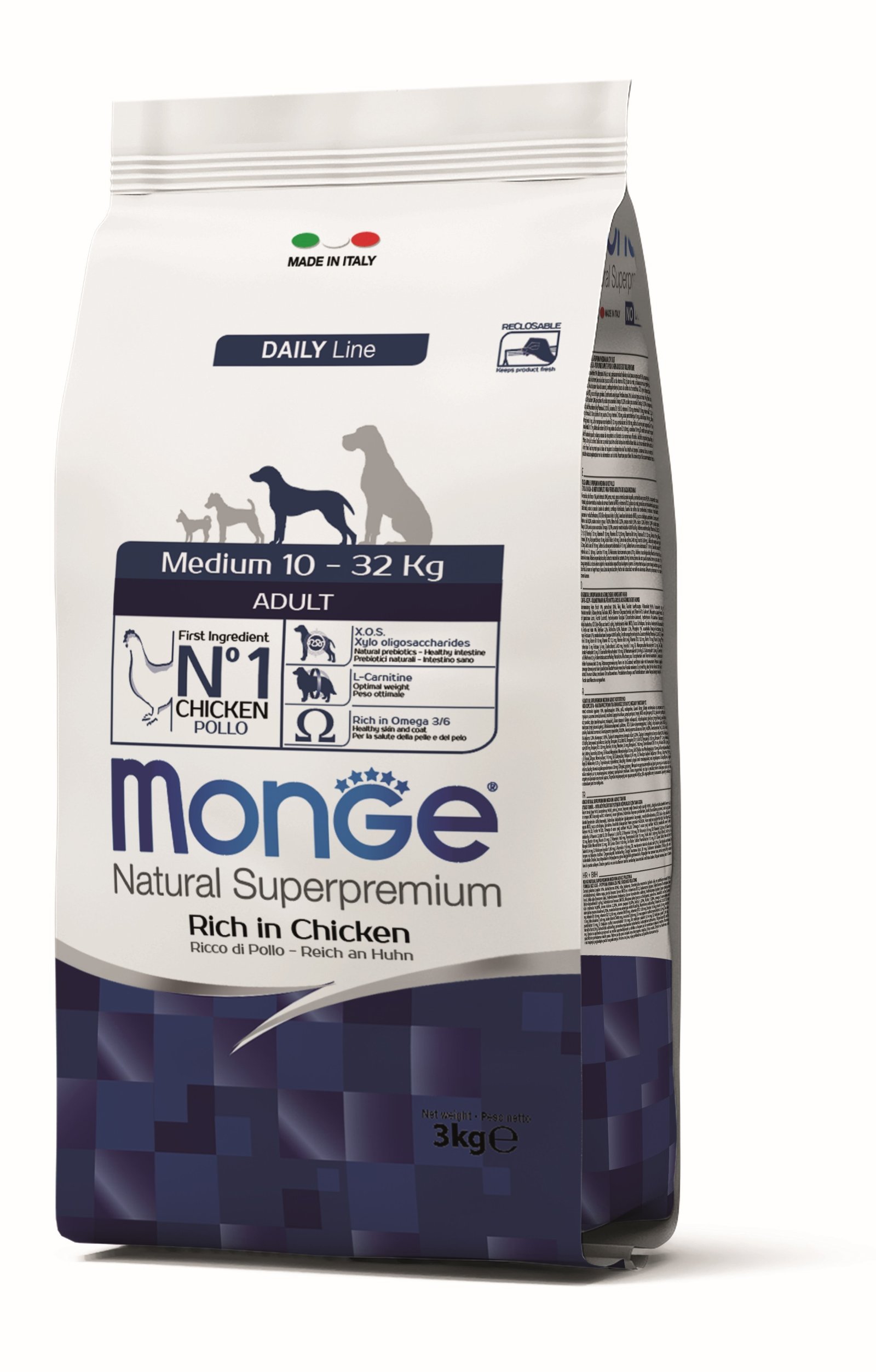 MGM 3kg Monge Dog Medium Adult