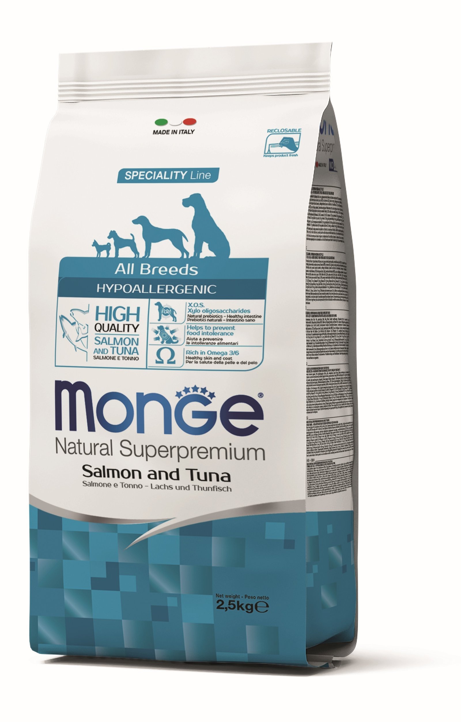 MGM 2.5kg Monge Dog Hypoallergenic losos/tuna
