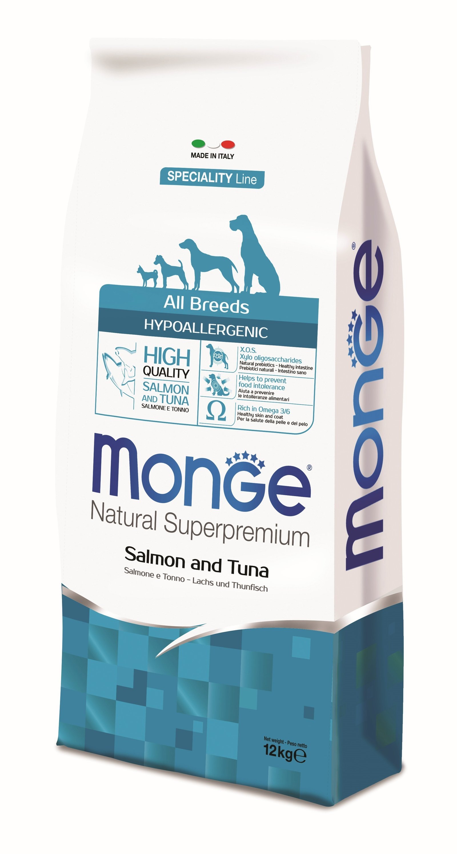 MGM 12kg Monge Dog Hypoallergenic losos/tuna (1174)