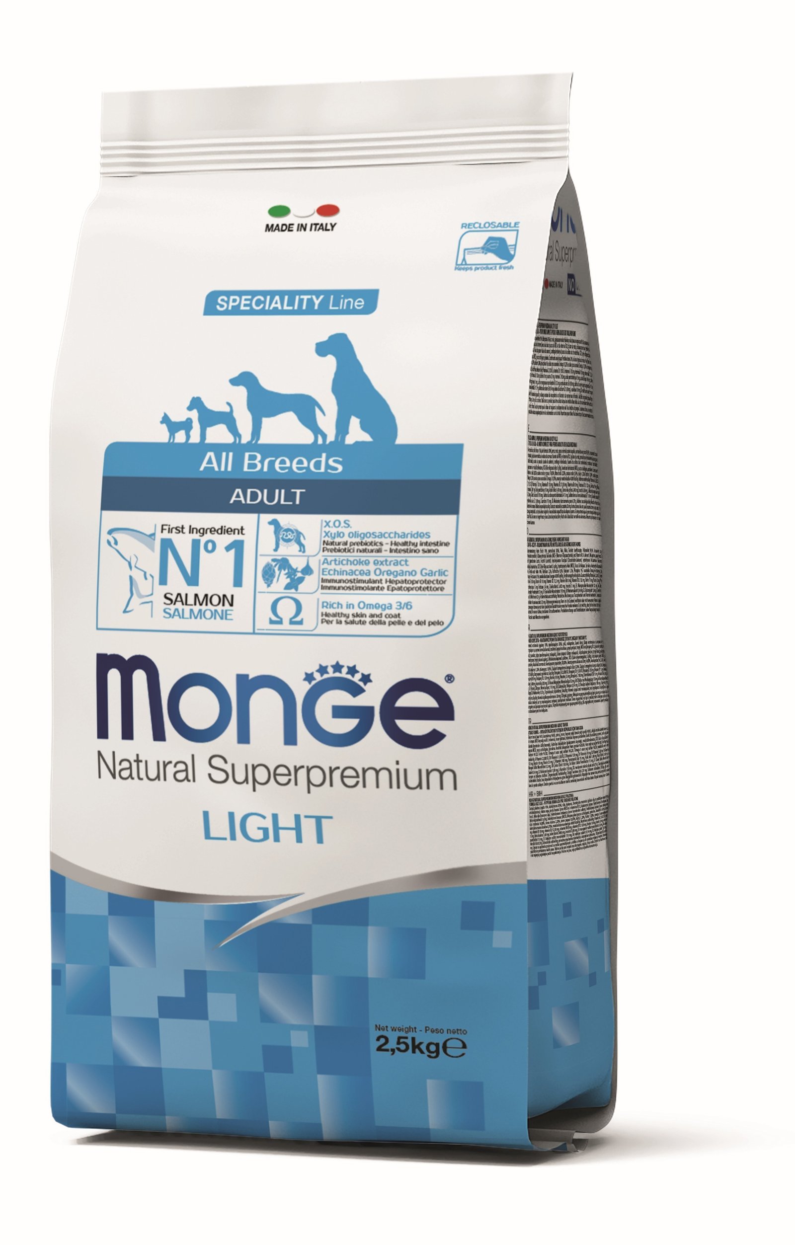 MGM 2.5kg Monge Dog All Breeds Light losos/riza