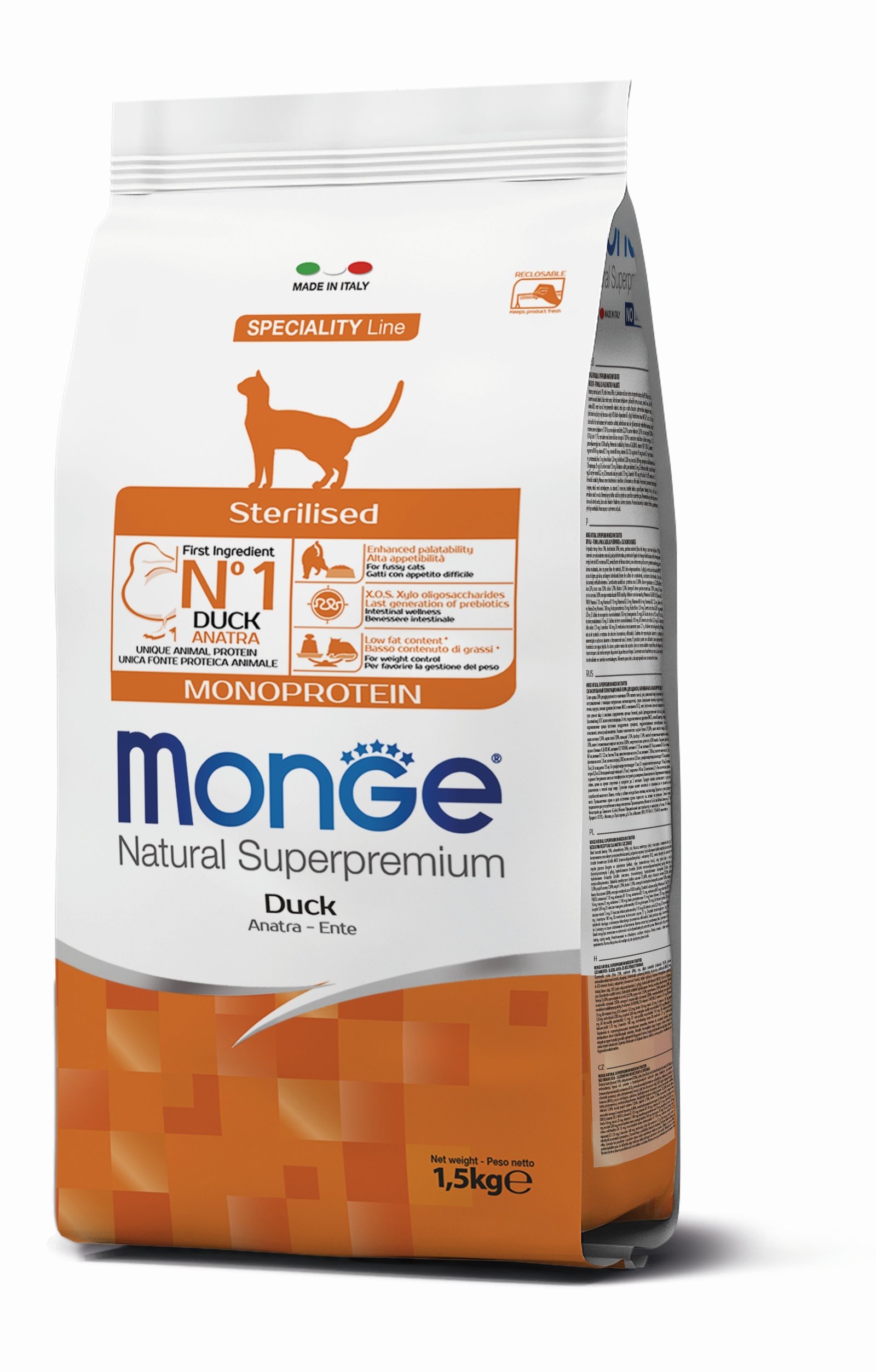 MGM 1.5kg Monge Cat Sterilised Pacetina