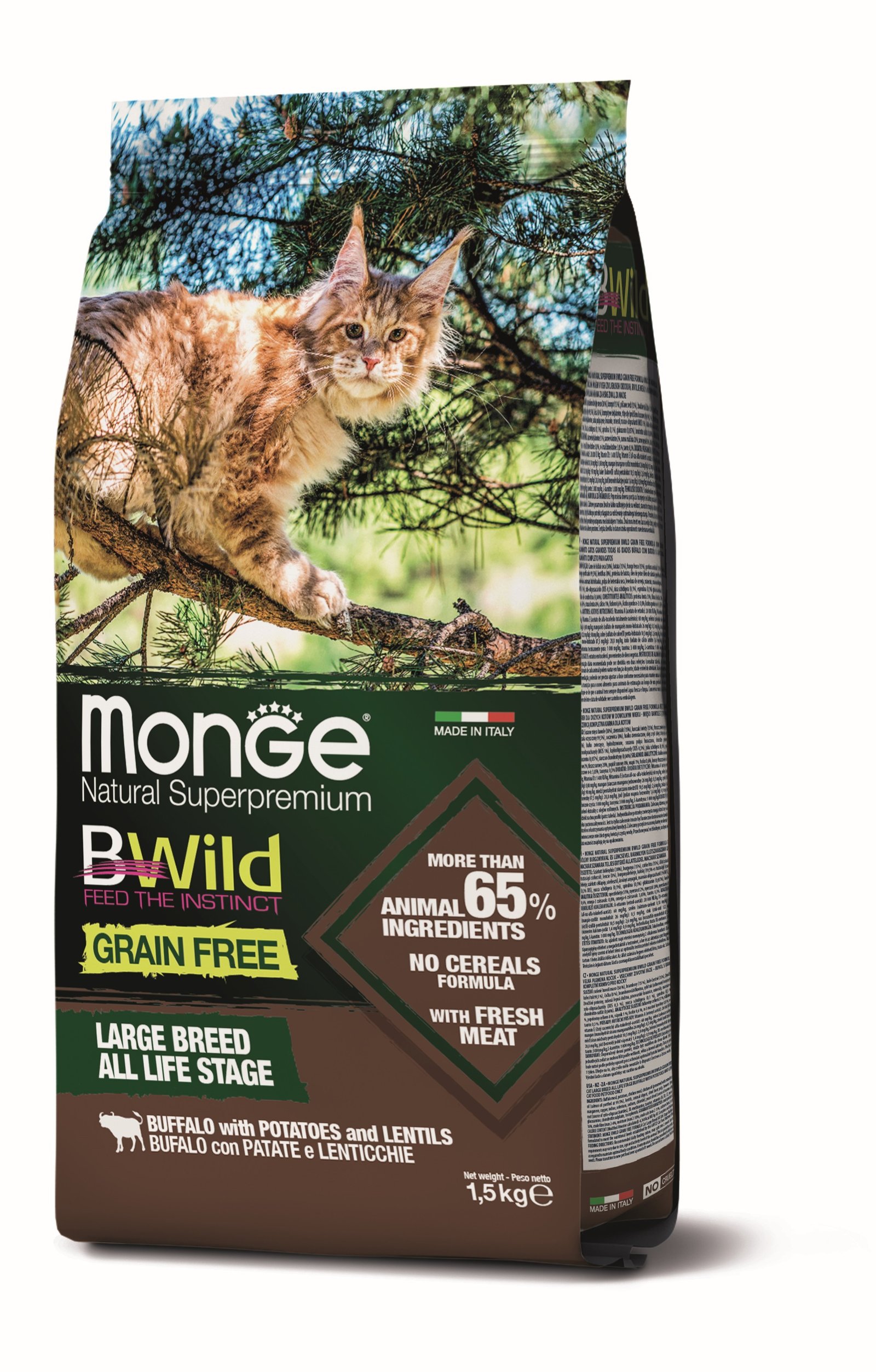 MGB 1.5kg Bwild Cat Grain Free bizon/socivo/krompir