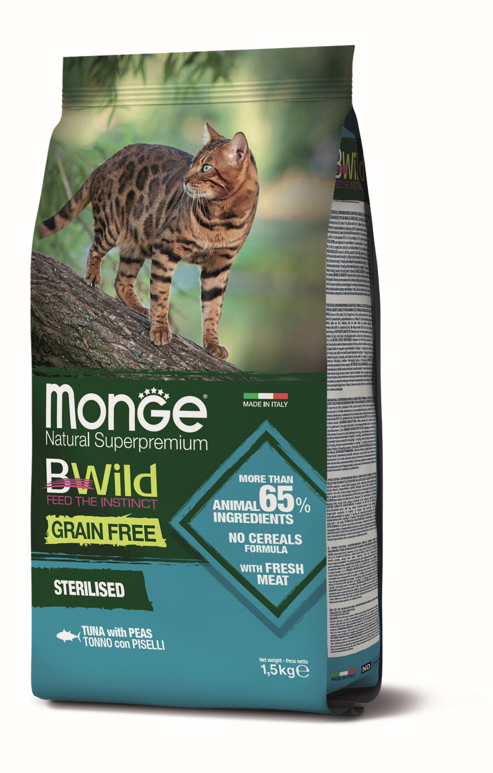 MGB 1.5kg Bwild Cat Grain Free Steril. tuna/grasak
