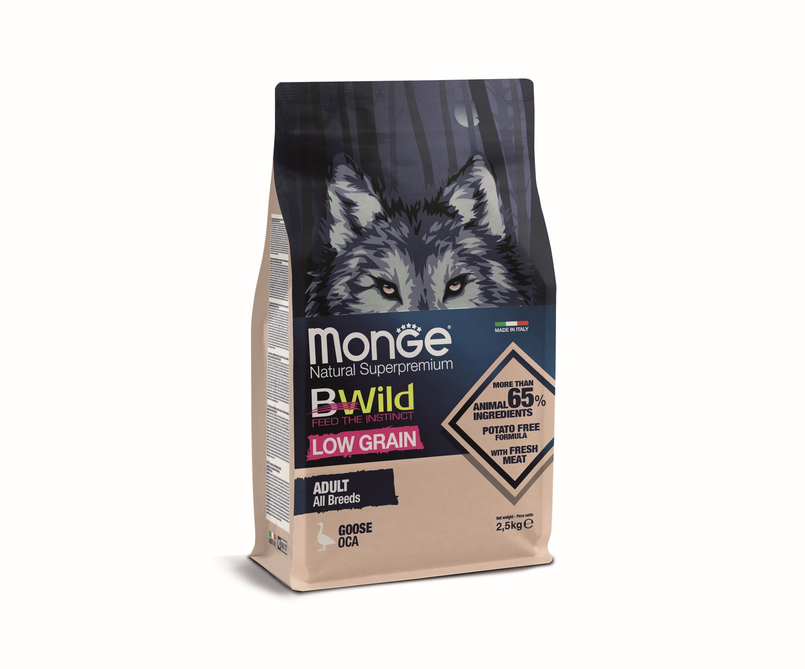 MGB 2.5kg Bwild Dog low Grain AD guska