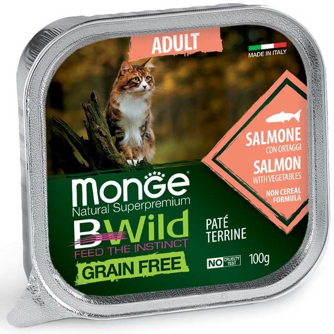 MGB 100gr Bwild Cat pasteta AD losos/povrce