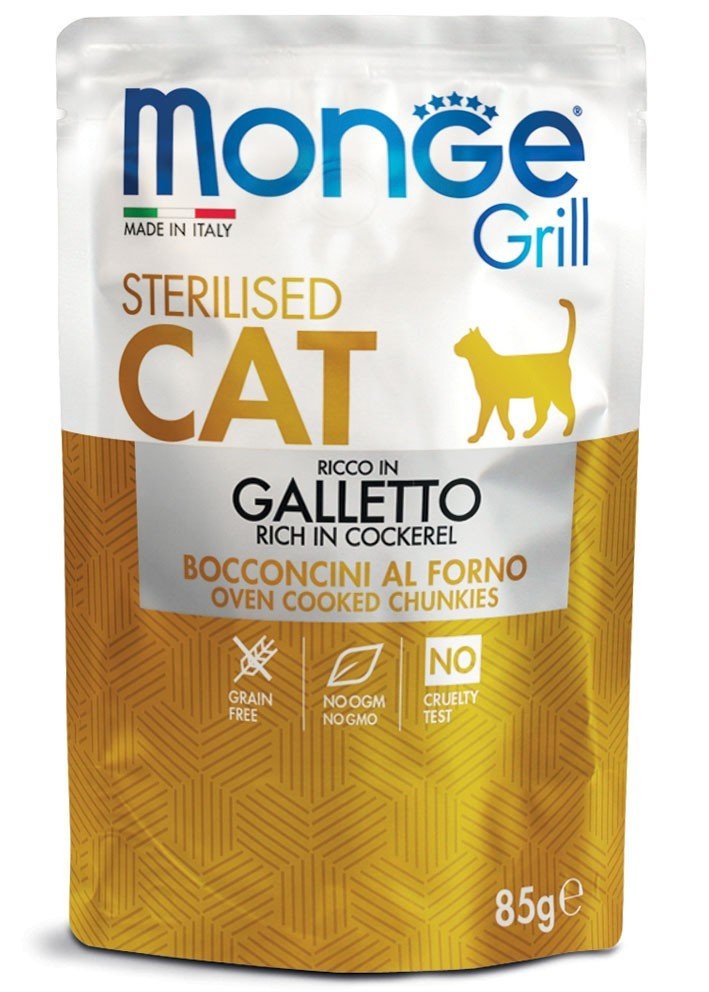 MGM 85gr Monge Cat Grill sos steril. petlic