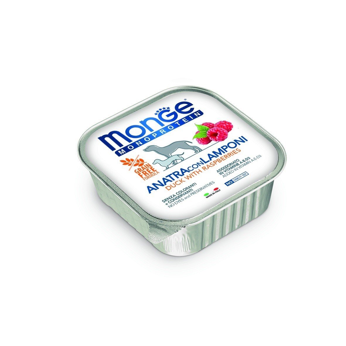 MGM 150gr Monge Dog Fruit pasteta pacetina/maline