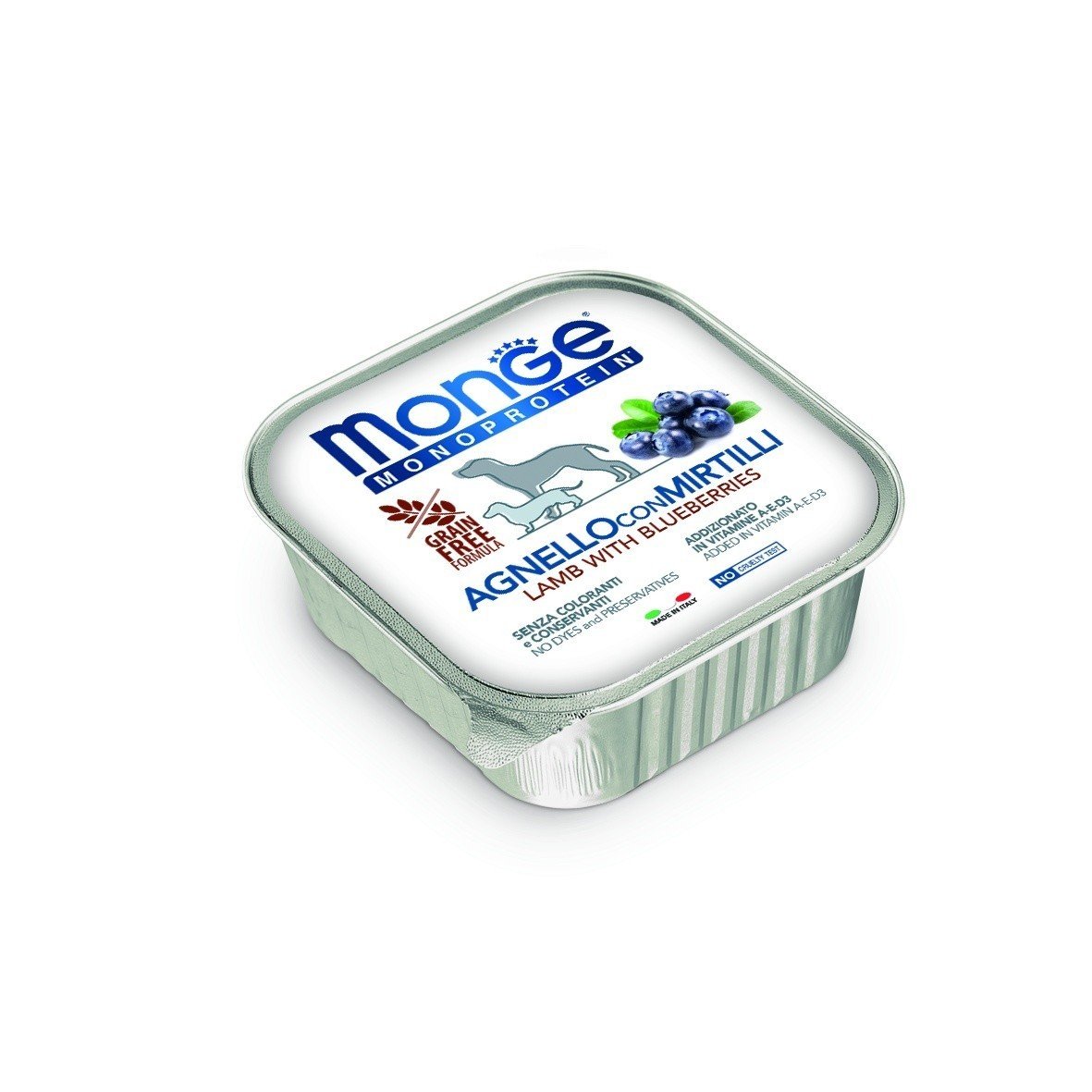 MGM 150gr Monge Dog Fruit pasteta jagnjetina/borovnica