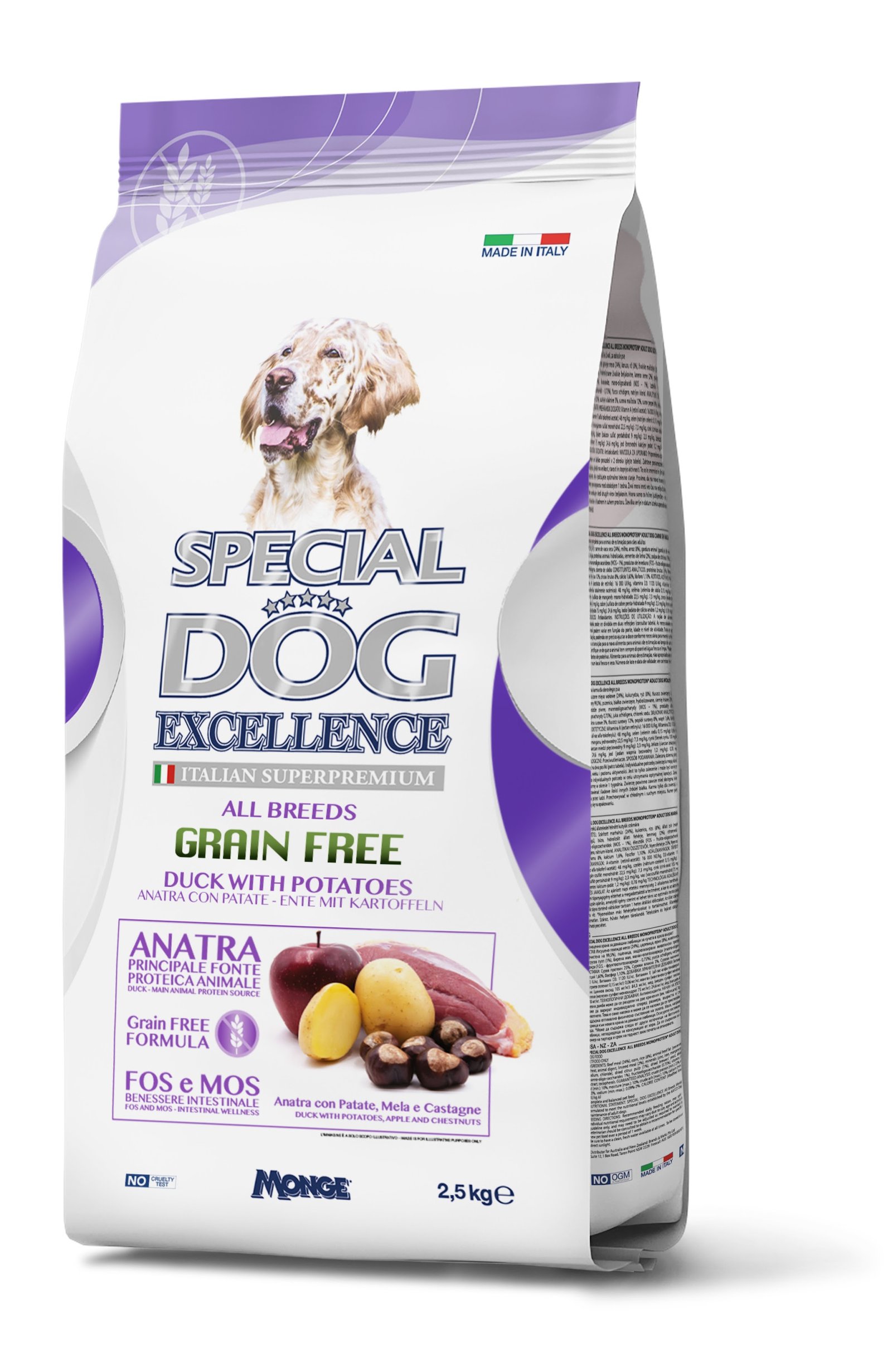 MGE 2.5kg Special Dog Excellence Grain Free pacetina