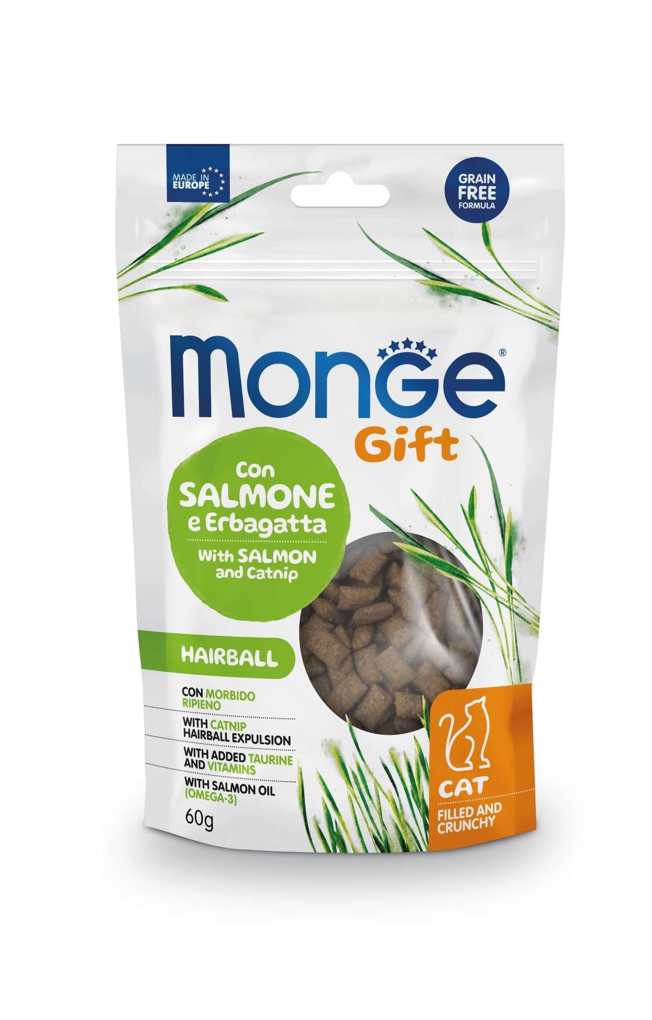 MGP 60gr Monge Gift Cat Hairball Salmon and catnip