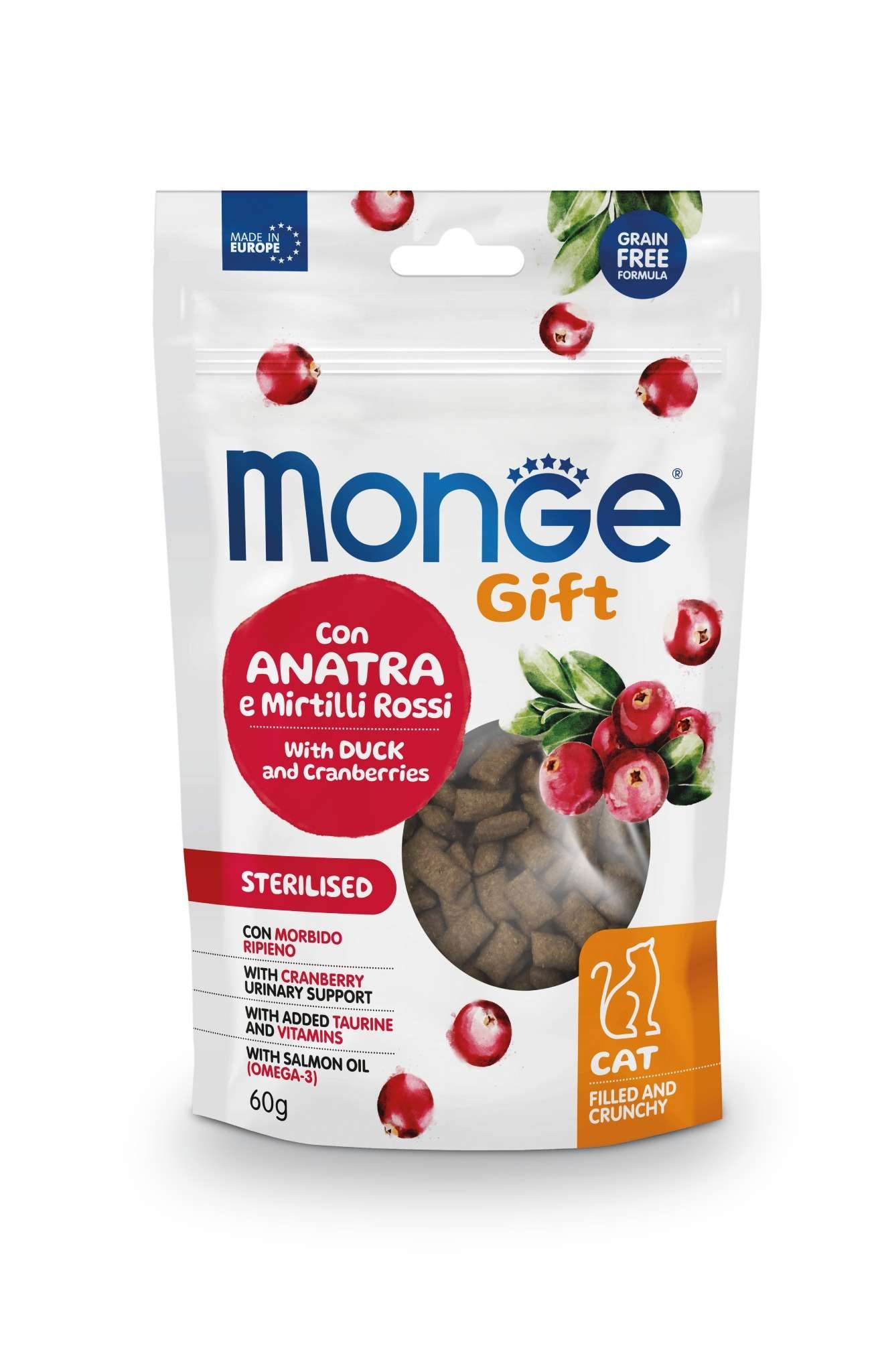 MGP 60gr Monge Gift Cat Sterilsed with Duck and cranberries