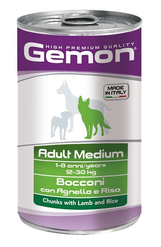 MGG 1250gr Gemon Dog Adult konzerva Medium jagnjetina