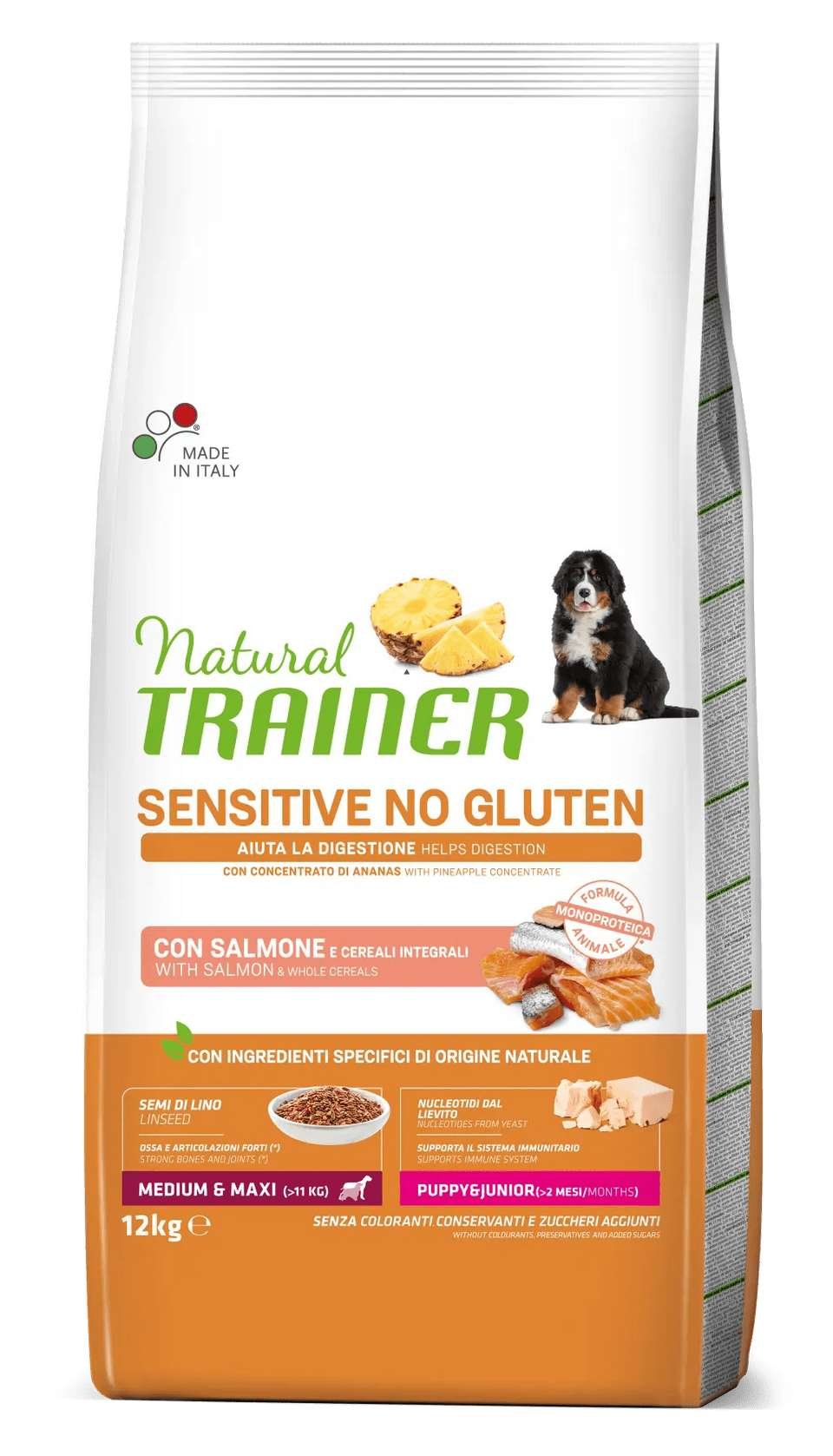 NF 12kg NT SENSITIVE NO GLUTEN PUPPY&JUN M/M SALMON