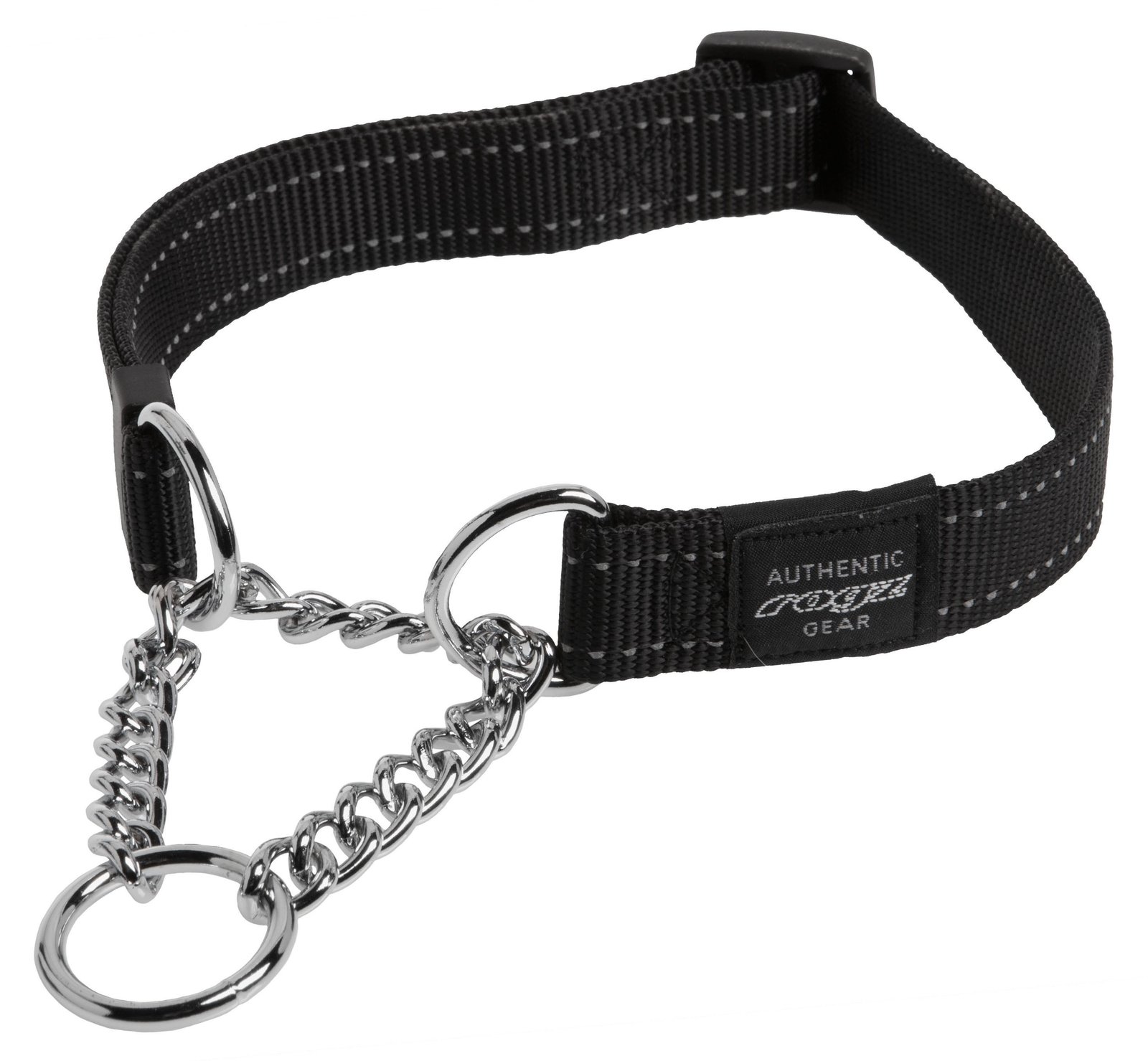 RO RHC05A OBEDIENCE HALF CHECK COLLAR  25mm - crna